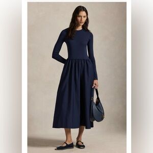 Polo Ralph Lauren Mixed Media Cotton Dress